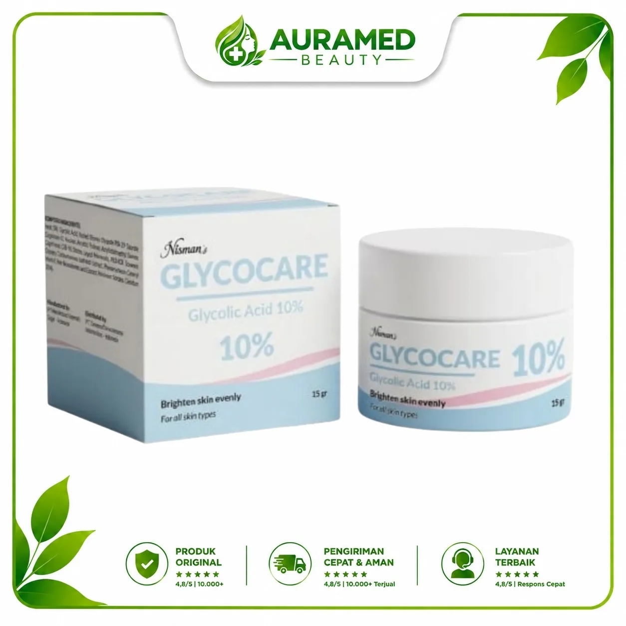 Glycocare 10% Cream 15gr Untuk Kulit Sehat Dan Mencerahkan